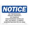 Signmission OSHA Notice Sign, 3.5" Height, 5" Width, No Trespassing Private Property No Parking Sign, Landscape OS-NS-D-35-L-14973 - alternate 1